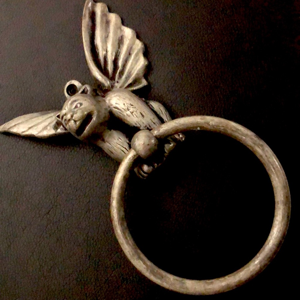 Gothic gargoyles door knocker